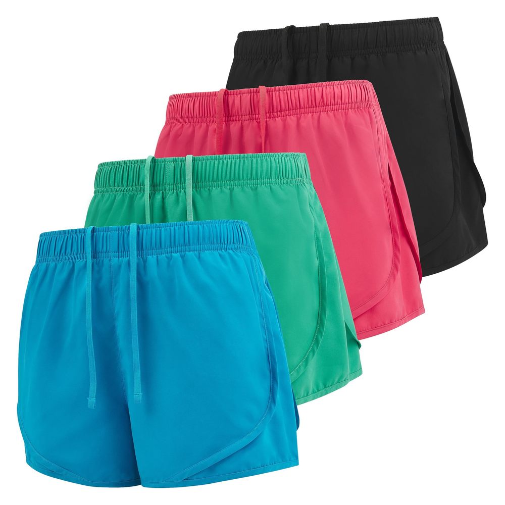 NEW Ultra Performance Women's Running Shorts 4-Pack Athletic Workout Gym Shorts